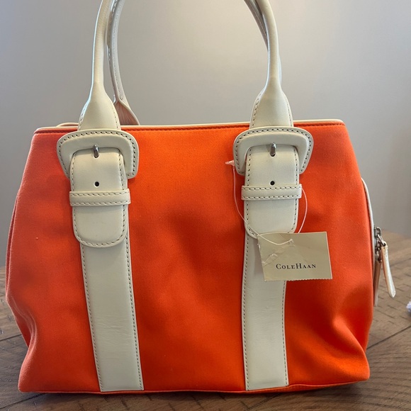 NWT VINTAGE COLE HAAN Orange Mini Olivia II - Picture 2 of 9